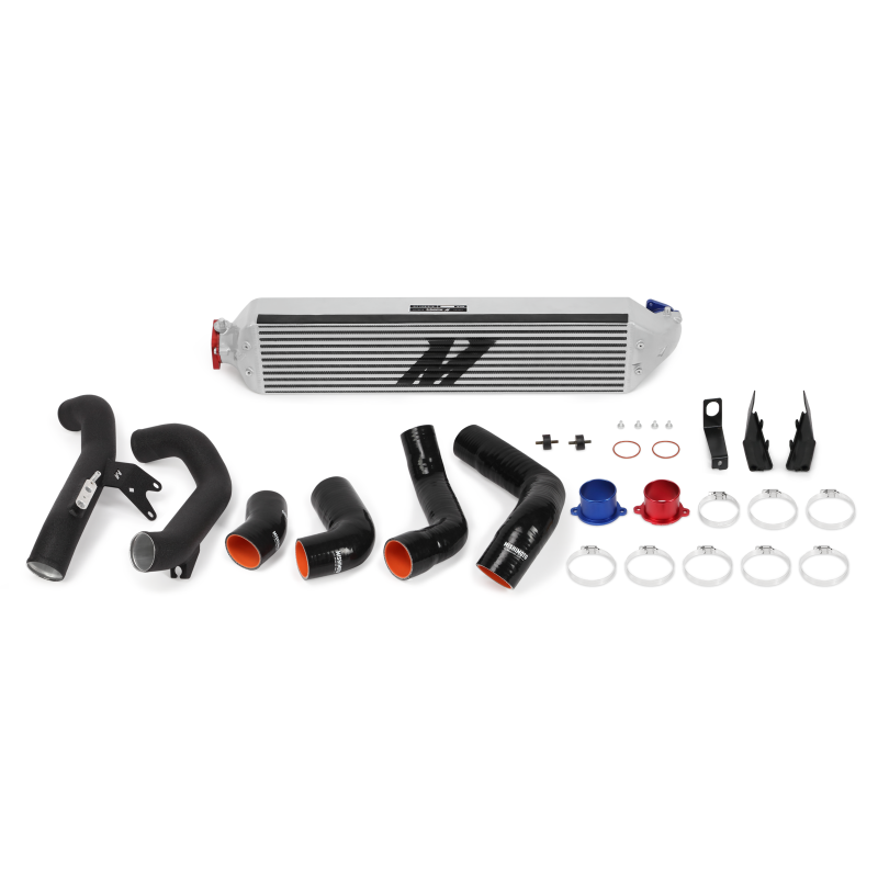 Mishimoto 2016+ Honda Civic 1.5T / 2017+ Honda Civic Si Silver Intercooler Kit w/Black Pipes