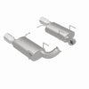 MagnaFlow 13 Ford Mustang V8 5.0L Dual Split Rear Exit Stainless Cat Back Performance Exhaust