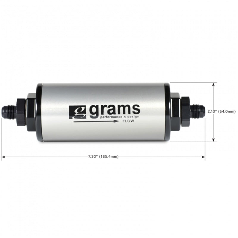 Grams Performance 100 Micron -6AN Fuel Filter