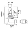 Hella HB3 9005 12V 100W Xenon White XB Bulb (Pair)