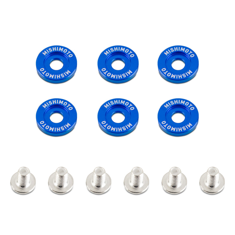 Mishimoto Small Fender Washer Kit (6pcs) - Blue