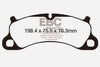 EBC 12-15 Porsche 911 (991) (Cast Iron Rotor only) 3.8 Carrera S Redstuff Front Brake Pads