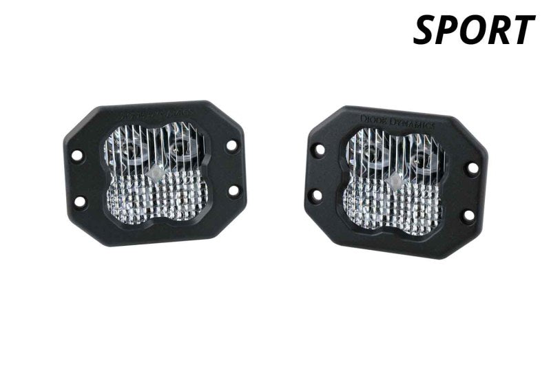 Diode Dynamics SS3 Sport BBL - White Flood Flush (Pair)