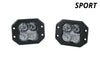 Diode Dynamics SS3 LED Pod Sport - White Flood Flush (Pair)