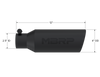 MBRP Universal Tip 4in O.D. Angled Rolled End 2.5in inlet 12in length Black