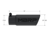 MBRP Universal Tip 3-1/2in O.D. Angled Rolled End - 3in ID Inlet 10in Length - Black