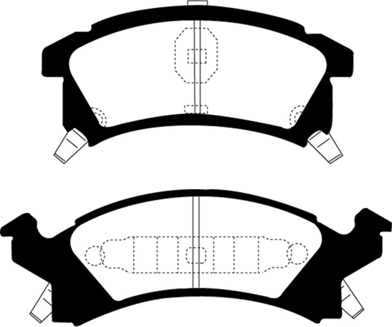 EBC 96-98 Buick Skylark 2.4 Greenstuff Front Brake Pads