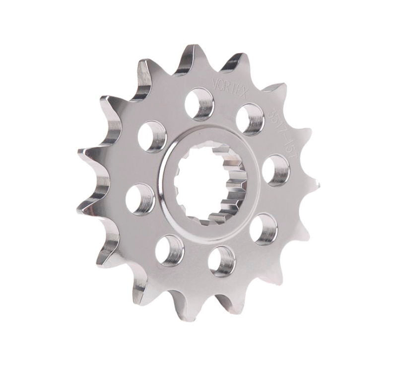 Vortex Racing Steel Front Sprocket 520 15 Tooth- Silver