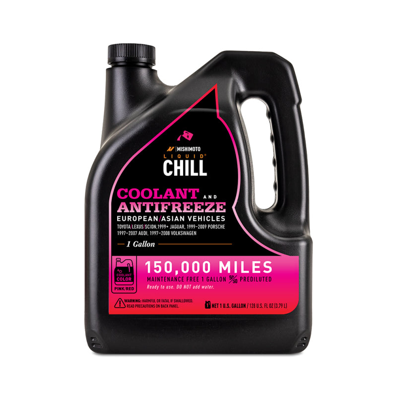 Mishimoto Liquid Chill EG Coolant, European/Asian Vehicles, Pink/Red