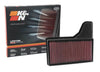 K&N Replacement Panel Air Filter for 2015 Ford Mustang 2.3L L4/3.7L V6/5.0L V8