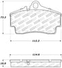 StopTech Performance 97-04 Porsche Boxster / 00-08 Boxster S / 98-08 911 Rear Brake Pads