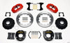 Wilwood Narrow Superlite 4R Rear P-Brk Kit 12.88in Red 58-64 Olds/Pontiac Ends 2.81in Offset