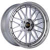 BBS LM 20x8.5 5x120 ET32 Diamond Silver Center Diamond Cut Lip Wheel -82mm PFS/Clip Required