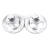 Power Stop 17-19 Porsche 718 Boxster Rear Evolution Drilled & Slotted Rotors - Pair