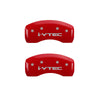 MGP 4 Caliper Covers Engraved Front & Rear i-Vtec Red finish silver ch