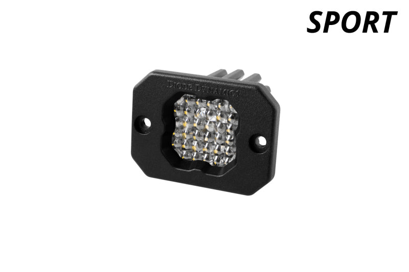 Diode Dynamics Stage Series C1 LED Pod Sport - White Flood Flush ABL Each