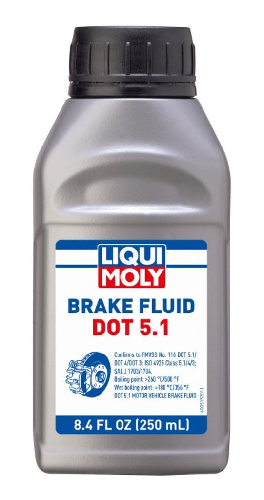 LIQUI MOLY 250mL Brake Fluid DOT 5.1 - Single