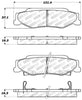 StopTech Performance 04-08 Cadillac XLR/XLR-V / 97-10 Chevrolet Corvette Rear Brake Pads