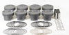 Mahle MS Piston Set SBF 394ci 4.040in Bore 3.85in Stroke 5.956in Rod .912 Pin -26cc 9.2 CR Set of 8