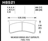 Hawk HT-14 16.51mm Thickness DTC-50 Race Brake Pads