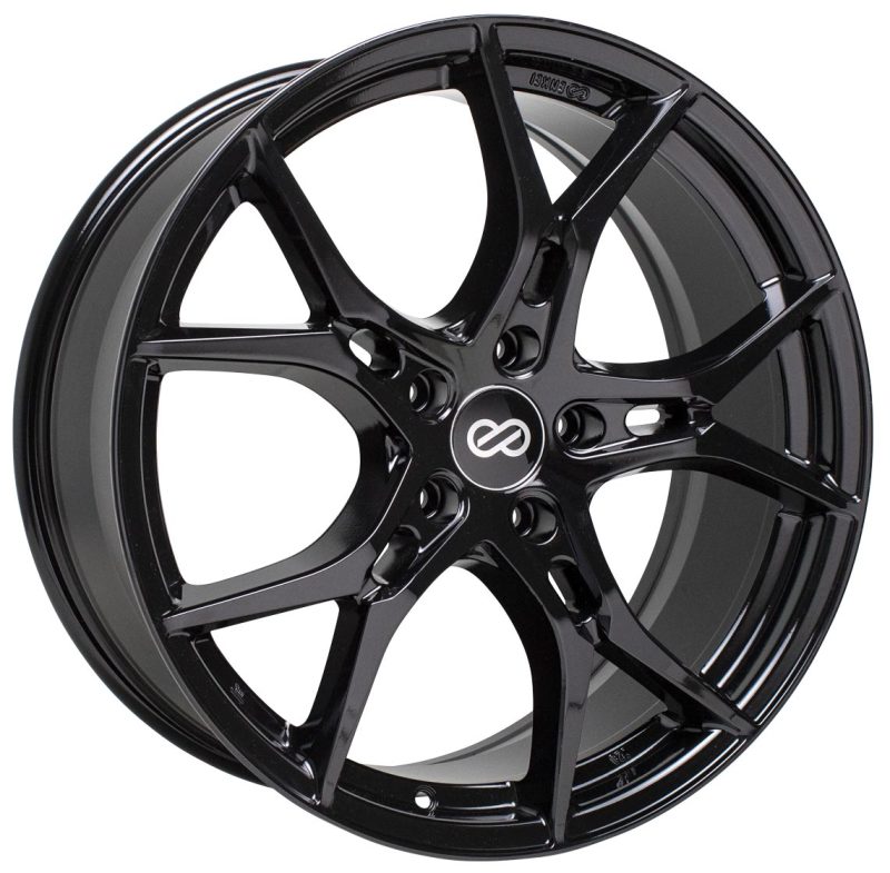 Enkei Vulcan 18X8.0 35mm Offset 5x114.3 Bolt 72.6mm Bore Gloss Black Wheel