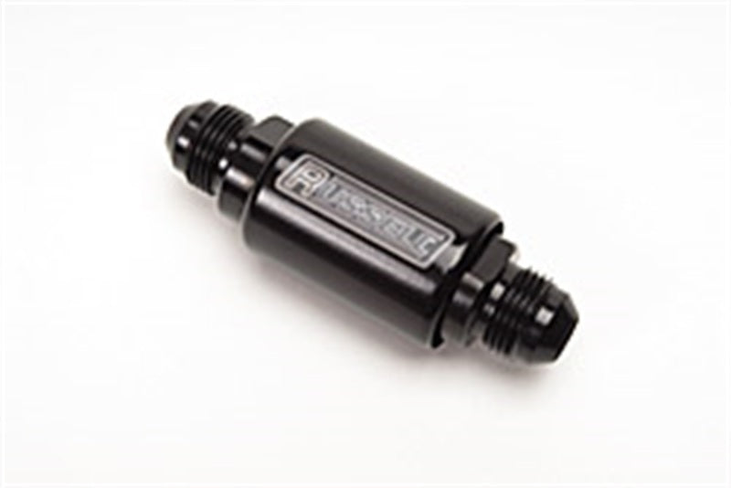 Russell Performance Black Anodized (3-1/4in Length 1-1/4in dia. -8 male inlet/outlet)