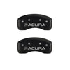 MGP 4 Caliper Covers Engraved Front & Rear Acura Red finish silver ch