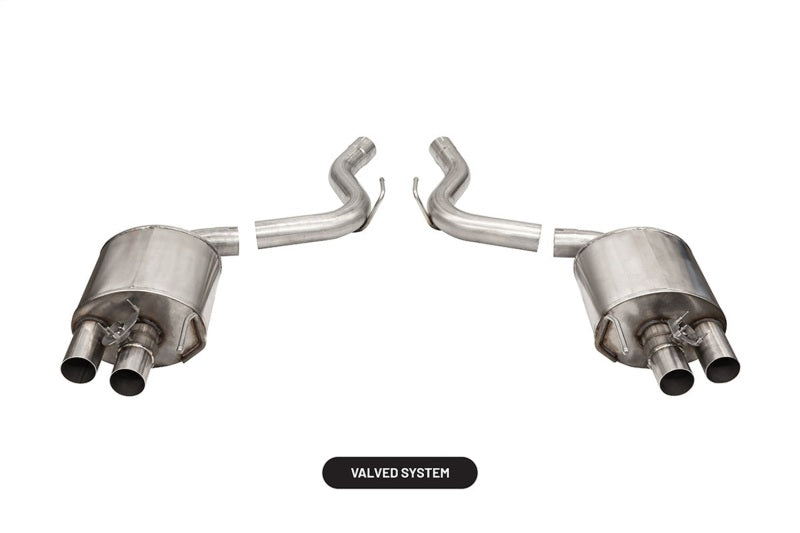 Corsa 2015-2020 Ford Mustang GT350/R 5.2L V8 Dual Rear Axle-Back- Stainless Dual Rear Exit