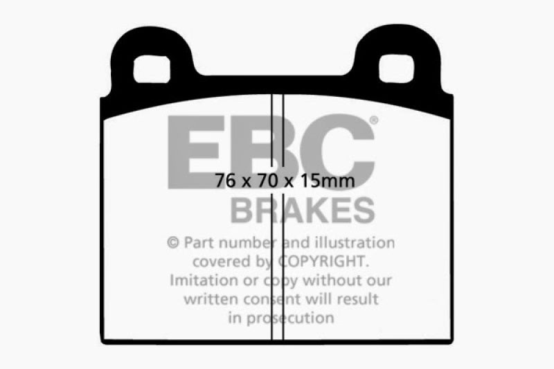 EBC 69-75 Ferrari 246 Dino 2.4 Bluestuff Front Brake Pads