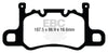 EBC 13-15 Porsche 911 (991) (Cast Iron Rotor only) 3.8 GT3 Yellowstuff Rear Brake Pads