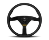 Momo MOD78 Steering Wheel 320 mm - Black Leather/Black Spokes