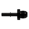 DeatschWerks 8AN Male Flare to 5/16in Male EFI Quick Connect Adapter - Anodized Matte Black