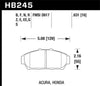 Hawk 1997-2001 Acura Integra GS HPS 5.0 Front Brake Pads