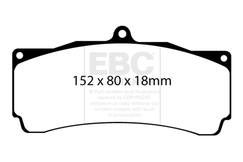 EBC Brakes Orangestuff Full Race Brake Pads