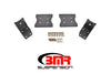 BMR 79-04 Fox Mustang Lower Torque Box Reinforcement Plates - Black Hammertone