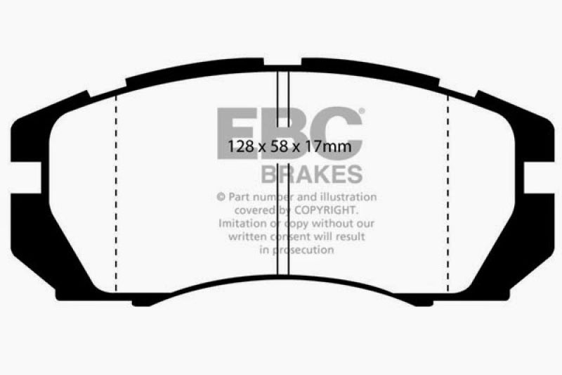 EBC 95-96 Subaru Impreza 2.2 Greenstuff Front Brake Pads