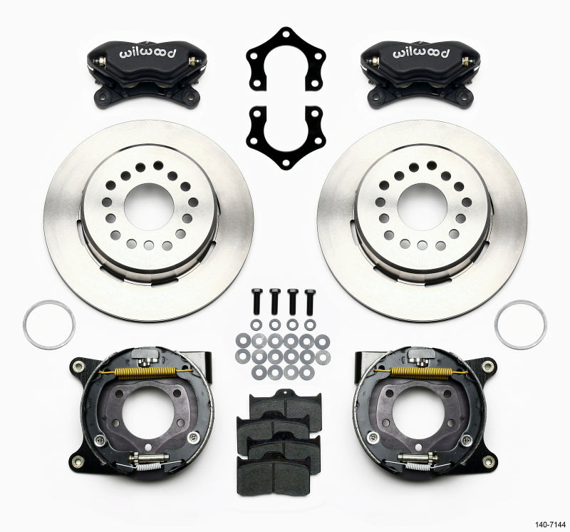 Wilwood Forged Dynalite P/S Park Brake Kit Mopar/Dana 2.36in Off w/Snap Ring Brng