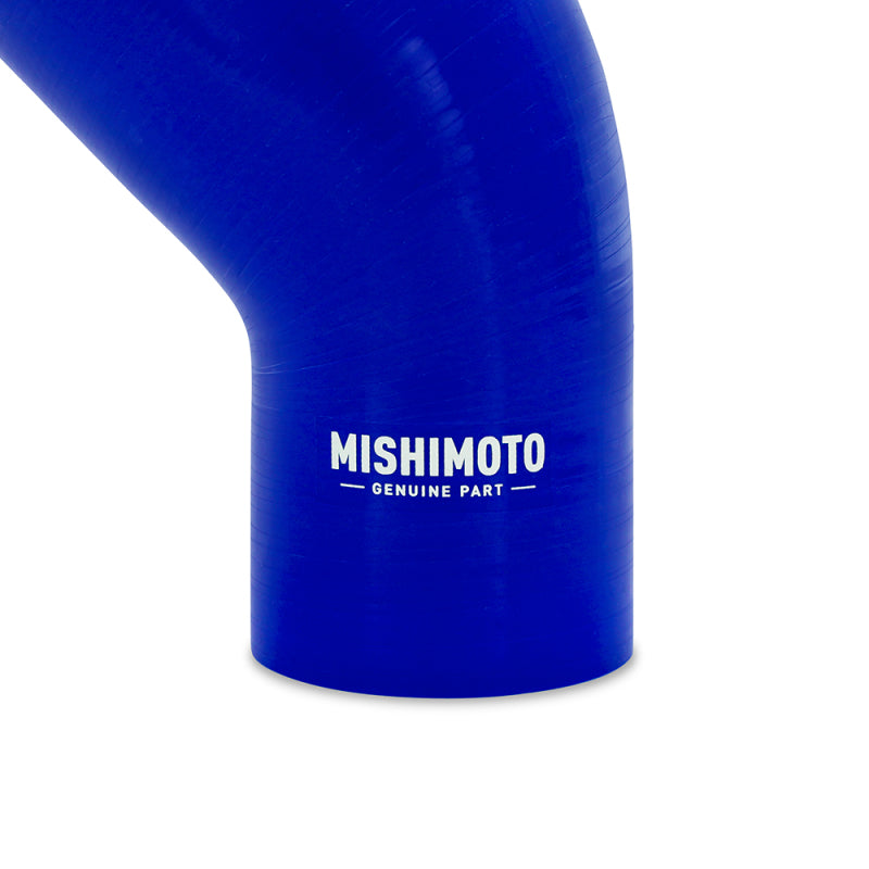 Mishimoto Silicone Reducer Coupler 45 Degree 3.5in to 4in - Blue