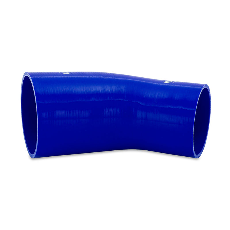 Mishimoto Silicone Reducer Coupler 45 Degree 3.5in to 4in - Blue