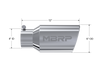 MBRP Universal Tip 6 O.D. Angled Rolled End 4 inlet 12 length