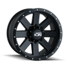 ION Type 134 17x8.5 / 5x127 BP / -6mm Offset / 83.82mm Hub Matte Black/Black Beadlock Wheel