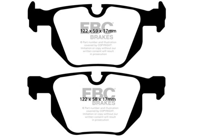 EBC 07-10 BMW X5 3.0 Ultimax2 Rear Brake Pads