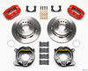 Wilwood Dynapro Lug Mount P/S Park Brake Kit Red New Big Ford 2.50in Offset