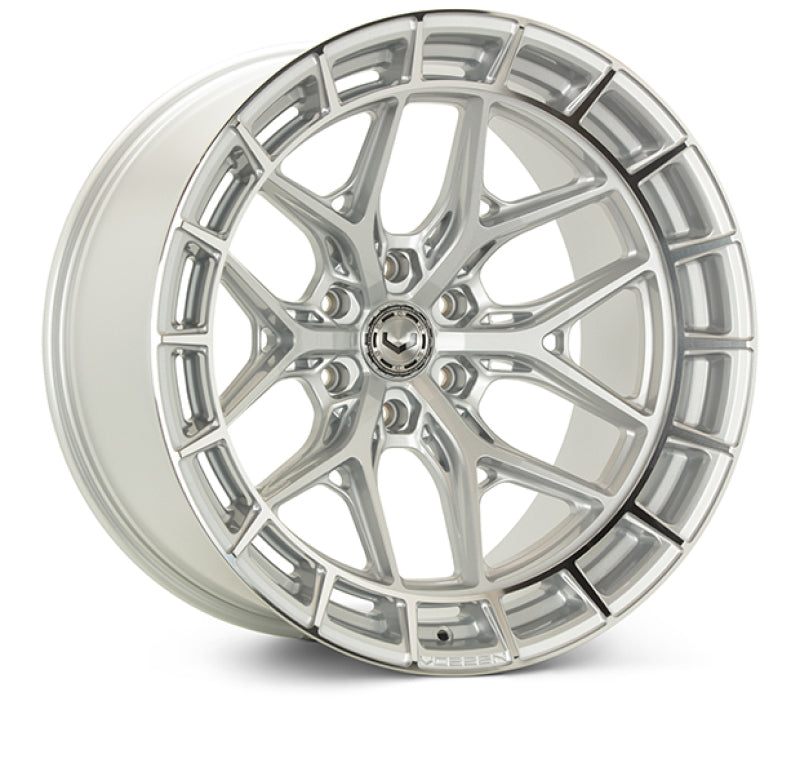 Vossen HFX-1 22x12 / 8x180 / ET-44 / Ultra Deep / 124.3 CB - Silver Polished Wheel