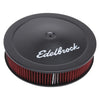 Edelbrock Air Cleaner Pro-Flo Series Round 14 In Diameter Cloth Element 3/8Indropped Base Black