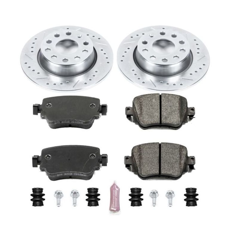 Power Stop 15-18 Volkswagen Golf Rear Z23 Evolution Sport Brake Kit