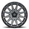 ICON Compression 20x10 6x5.5 -19mm Offset 4.75inBS Titanium Wheel