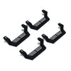 Rampage 1999-2019 Jeep Rock Rail Short Step Universal 4 Piece Set - Black