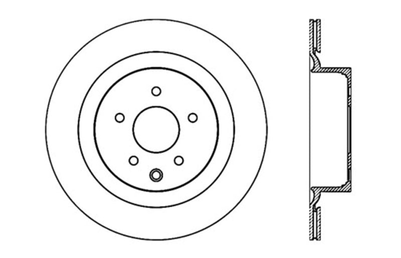 StopTech Infiniti G37 / Nissan 370Z SportStop Slotted & Drilled Rear Right Rotor