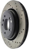 StopTech 01-06 BMW 330 Drilled Left Rear Rotor